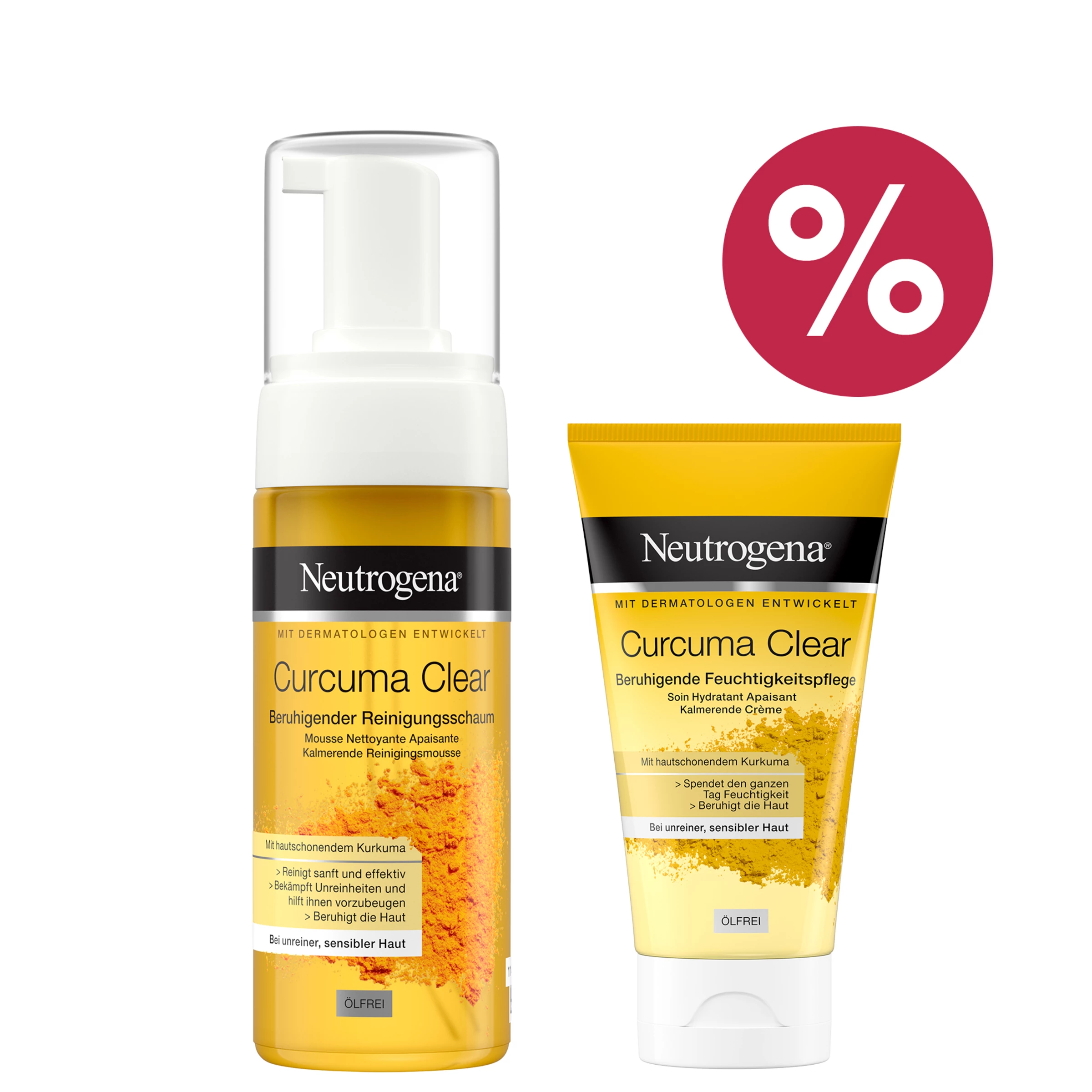 Neutrogena Curcuma Clear Pflegeset 1 Neutrogena Curcuma Clear Pflegeset