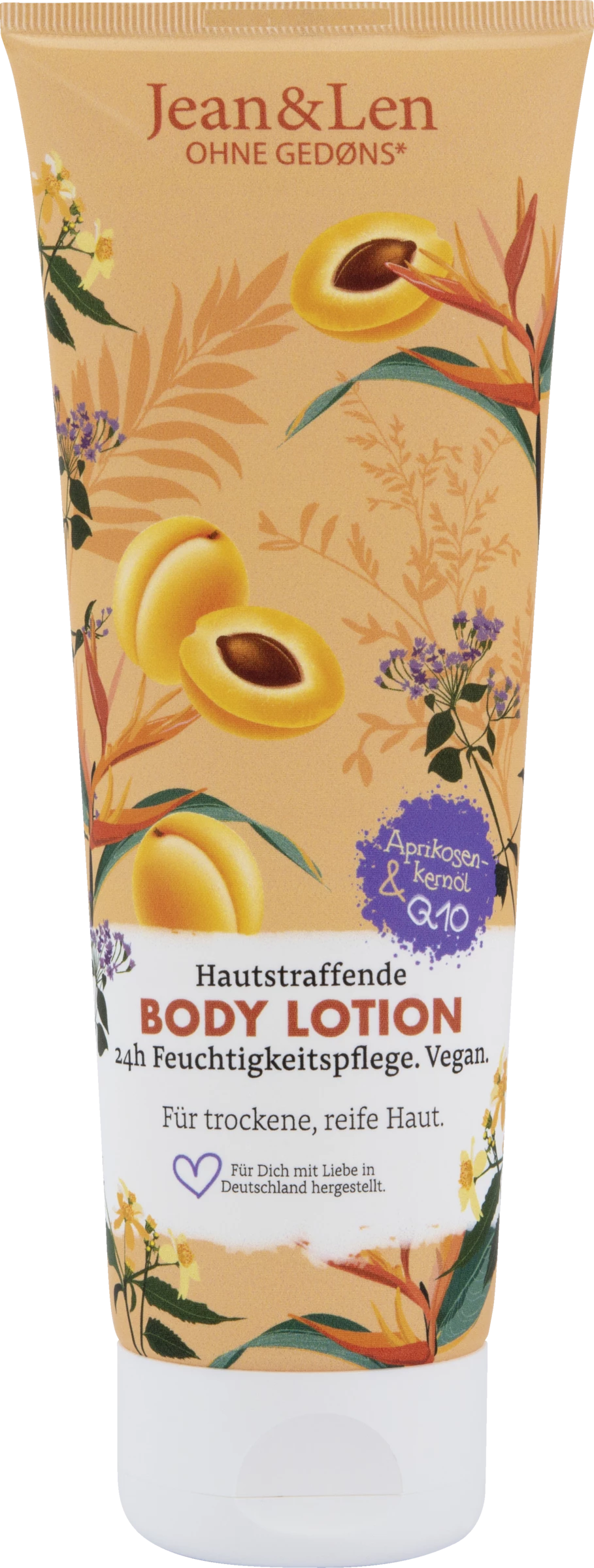 Jean&Len Hautstraffend Bodylotion Aprikosenkernöl & Q10 1 Jean&Len Hautstraffend Bodylotion Aprikosenkernöl & Q10