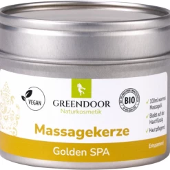 GREENDOOR Massagekerze Golden Spa
