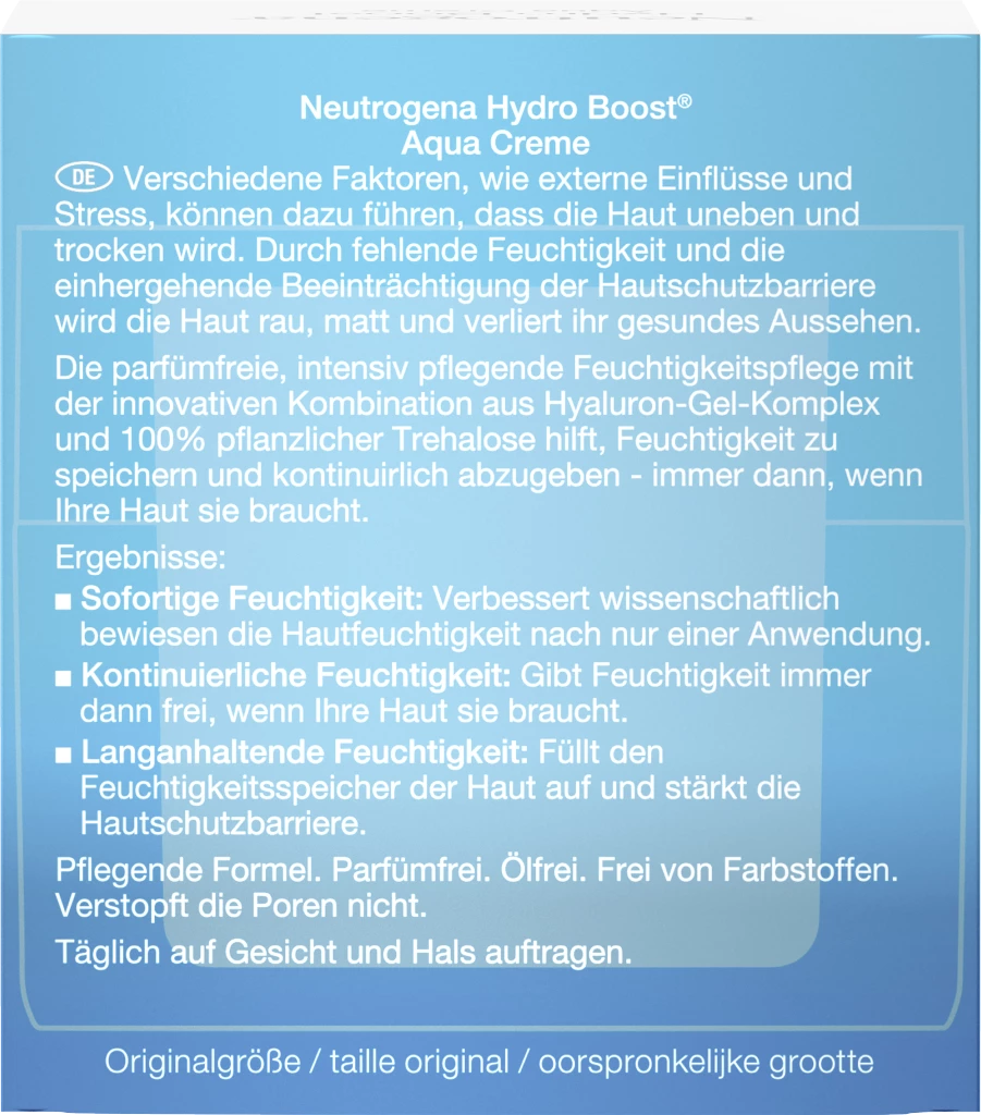 Neutrogena Hydro Boost Aqua Creme 2 Neutrogena Hydro Boost Aqua Creme – Bild 2