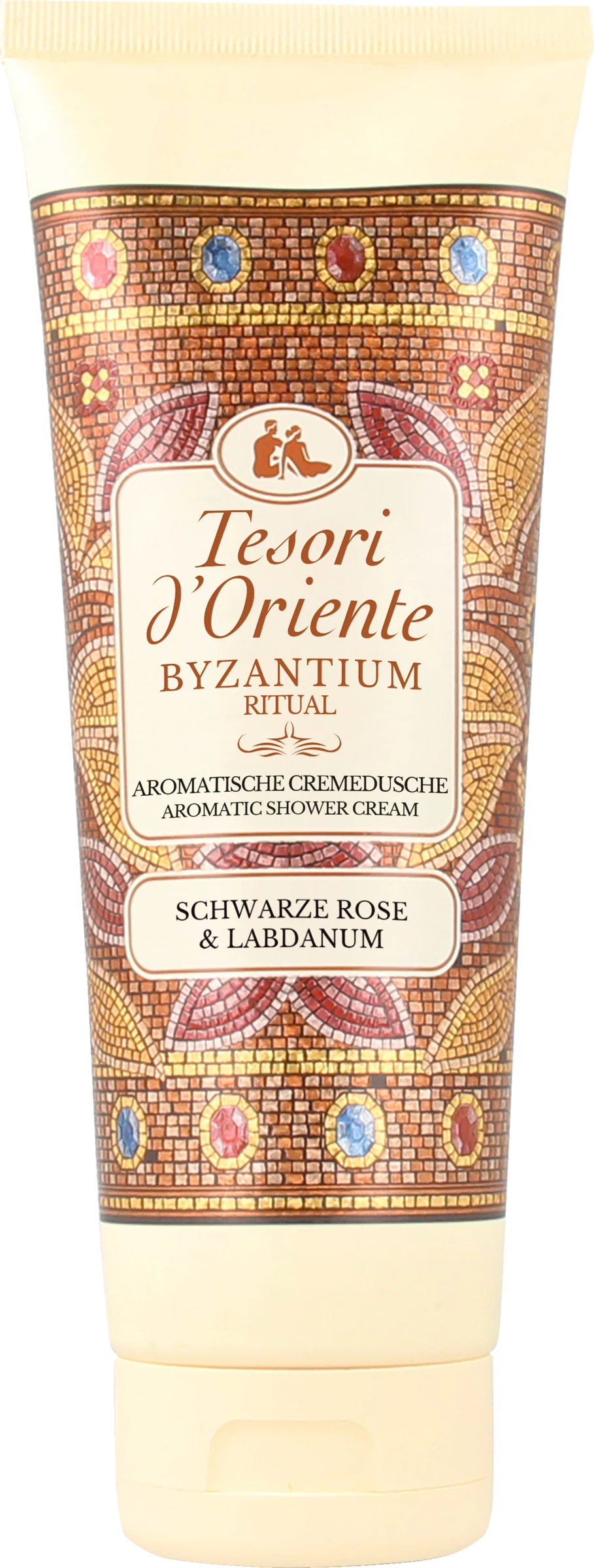 Tesori D'Oriente Aromatische Cremedusche BYZANTIUM Schwarze Rose & Labdanum 1 Tesori D'Oriente Aromatische Cremedusche BYZANTIUM Schwarze Rose & Labdanum