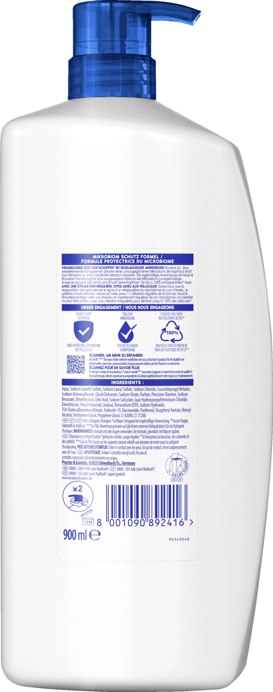 Head & Shoulders Haarshampoo Anti-Schuppen Classic Clean 2 Head & Shoulders Haarshampoo Anti-Schuppen Classic Clean – Bild 2