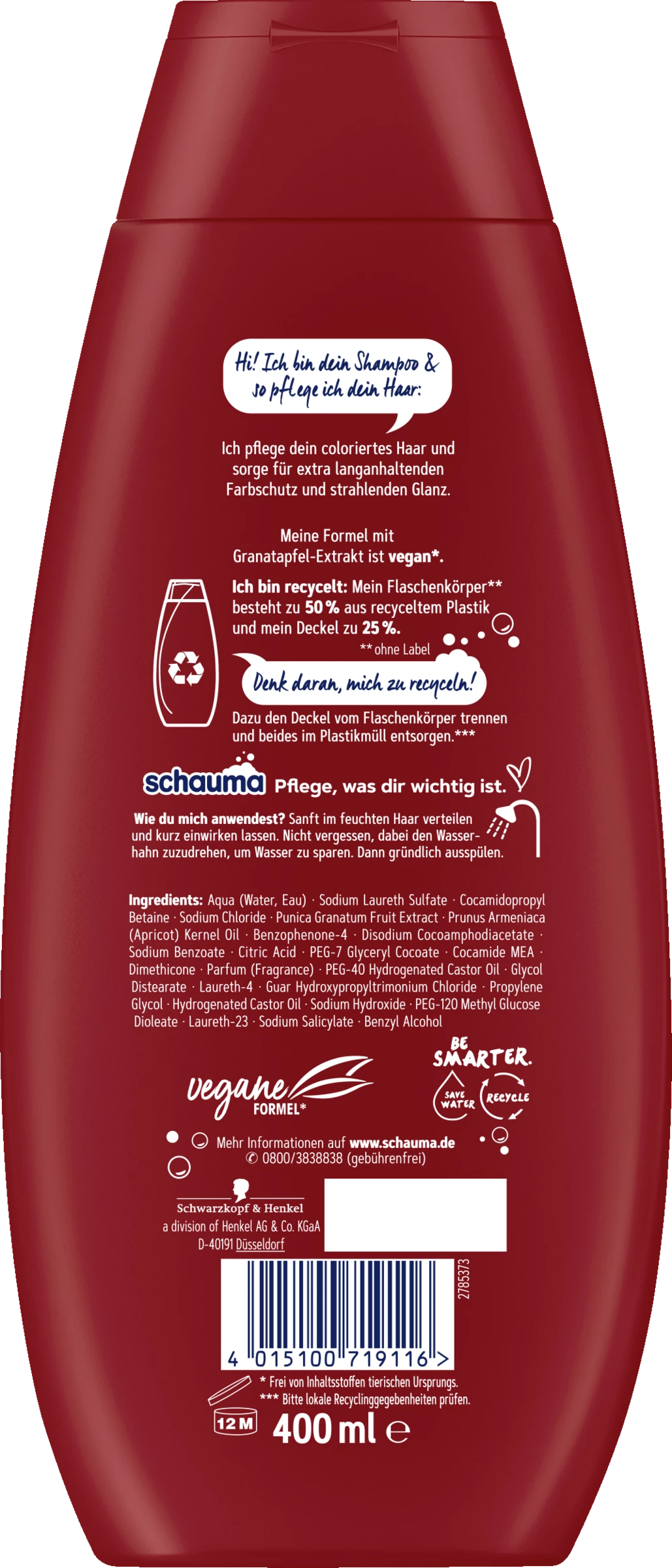 Schauma Shampoo Color Glanz 2 Schauma Shampoo Color Glanz – Bild 2