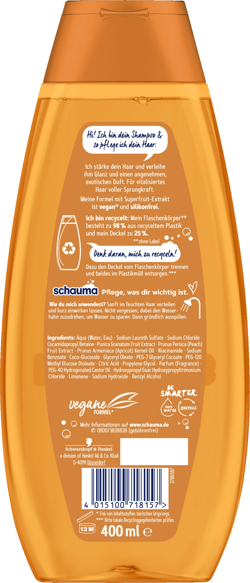 Schauma Superfruit & Glanz Shampoo 2 Schauma Superfruit & Glanz Shampoo – Bild 2