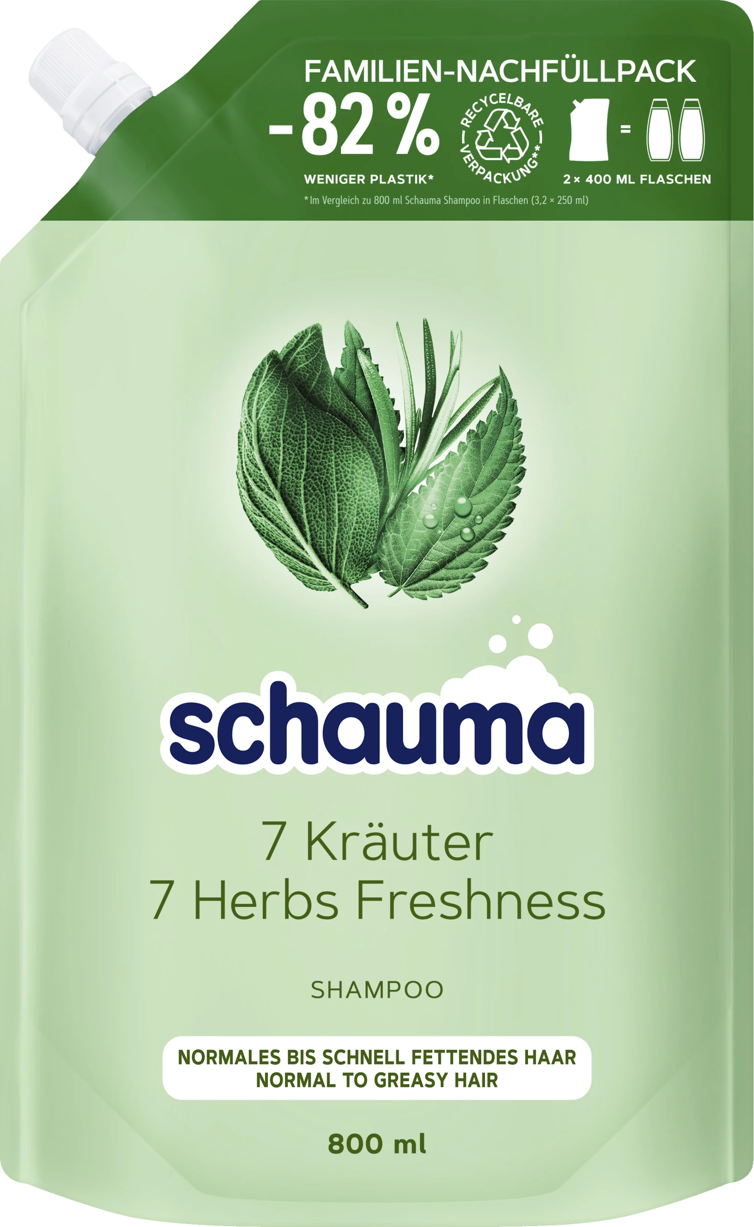 Schauma 7 Kräuter Shampoo Nachfüllpack 1 Schauma 7 Kräuter Shampoo Nachfüllpack