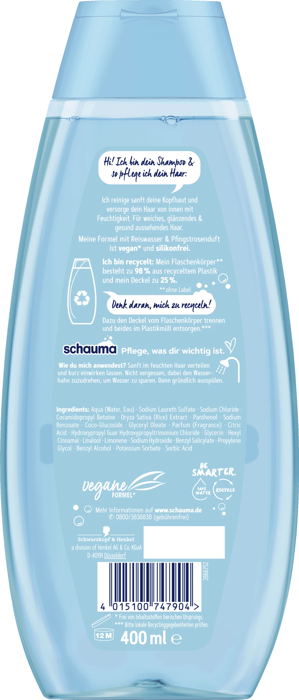 Schauma Shampoo Feuchtigkeit & Glanz 2 Schauma Shampoo Feuchtigkeit & Glanz – Bild 2