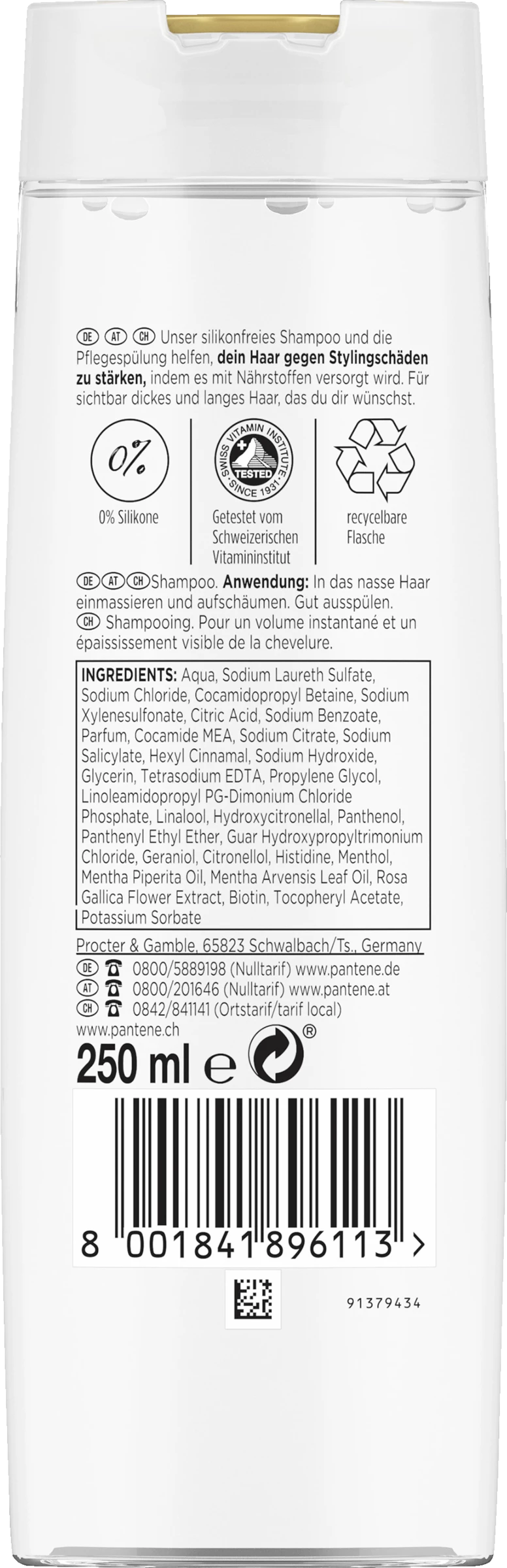 Pantene Pro-V Miracles Lift & Volume Haarverdickendes Shampoo 2 Pantene Pro-V Miracles Lift & Volume Haarverdickendes Shampoo – Bild 2