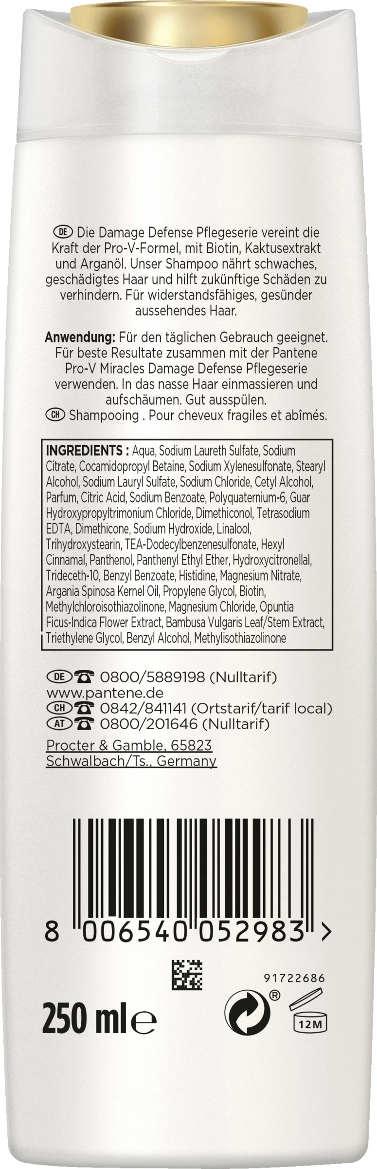 Pantene Pro-V Miracles Damage Defense Shampoo 2 Pantene Pro-V Miracles Damage Defense Shampoo – Bild 2