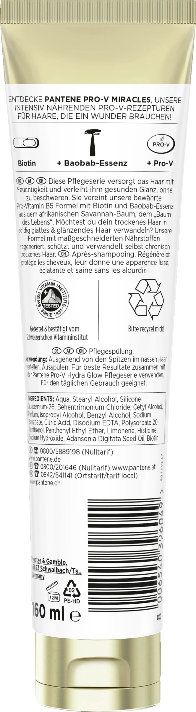 Pantene Pro-V Miracles Hydra Glow Feuchtigkeitsspendende Pflegespülung 2 Pantene Pro-V Miracles Hydra Glow Feuchtigkeitsspendende Pflegespülung – Bild 2