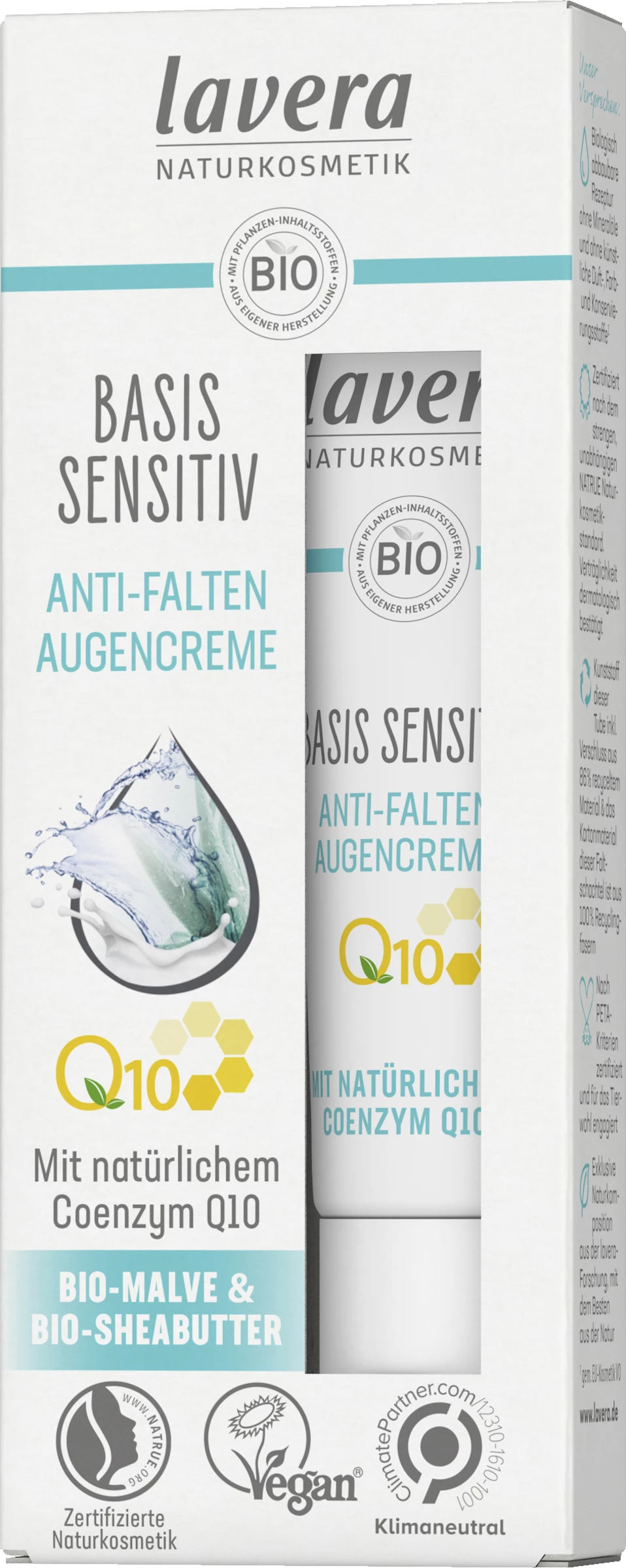 Lavera Basis Intensiv Anti-Falten Augencreme 2 Lavera Basis Intensiv Anti-Falten Augencreme – Bild 2
