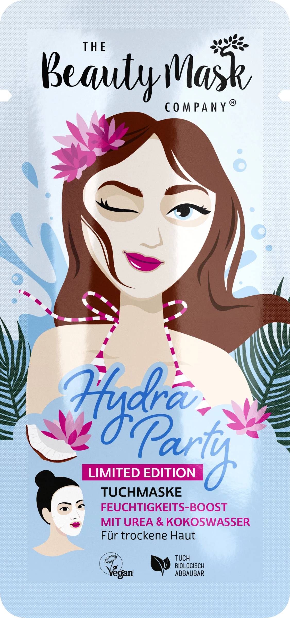 The Beauty Mask Company Tuchmaske Hydra Party 1 The Beauty Mask Company Tuchmaske Hydra Party