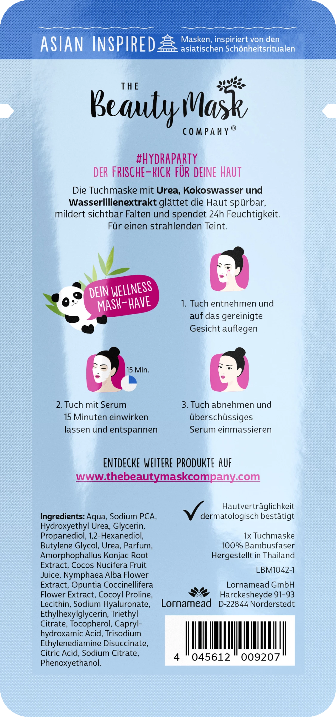 The Beauty Mask Company Tuchmaske Hydra Party 2 The Beauty Mask Company Tuchmaske Hydra Party – Bild 2