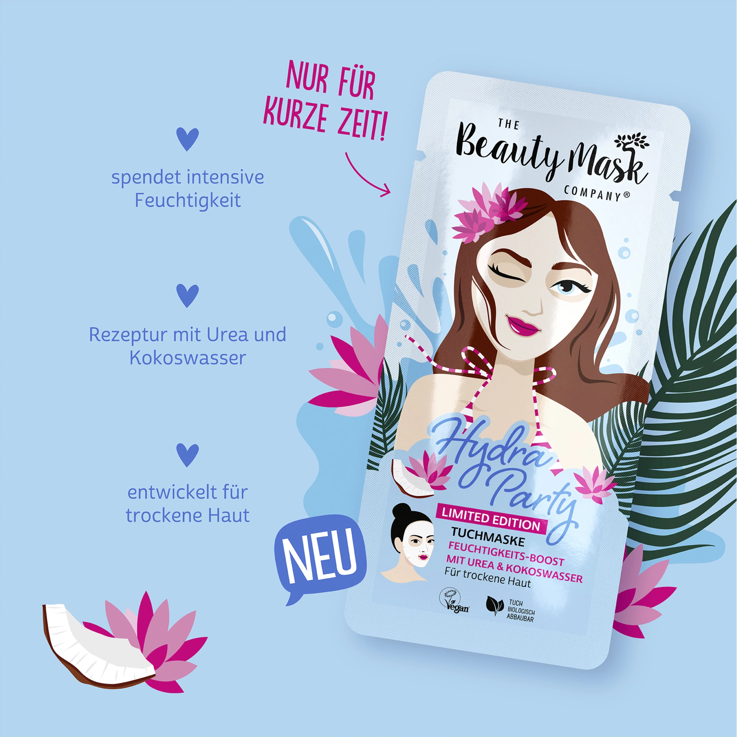 The Beauty Mask Company Tuchmaske Hydra Party 5 The Beauty Mask Company Tuchmaske Hydra Party – Bild 5