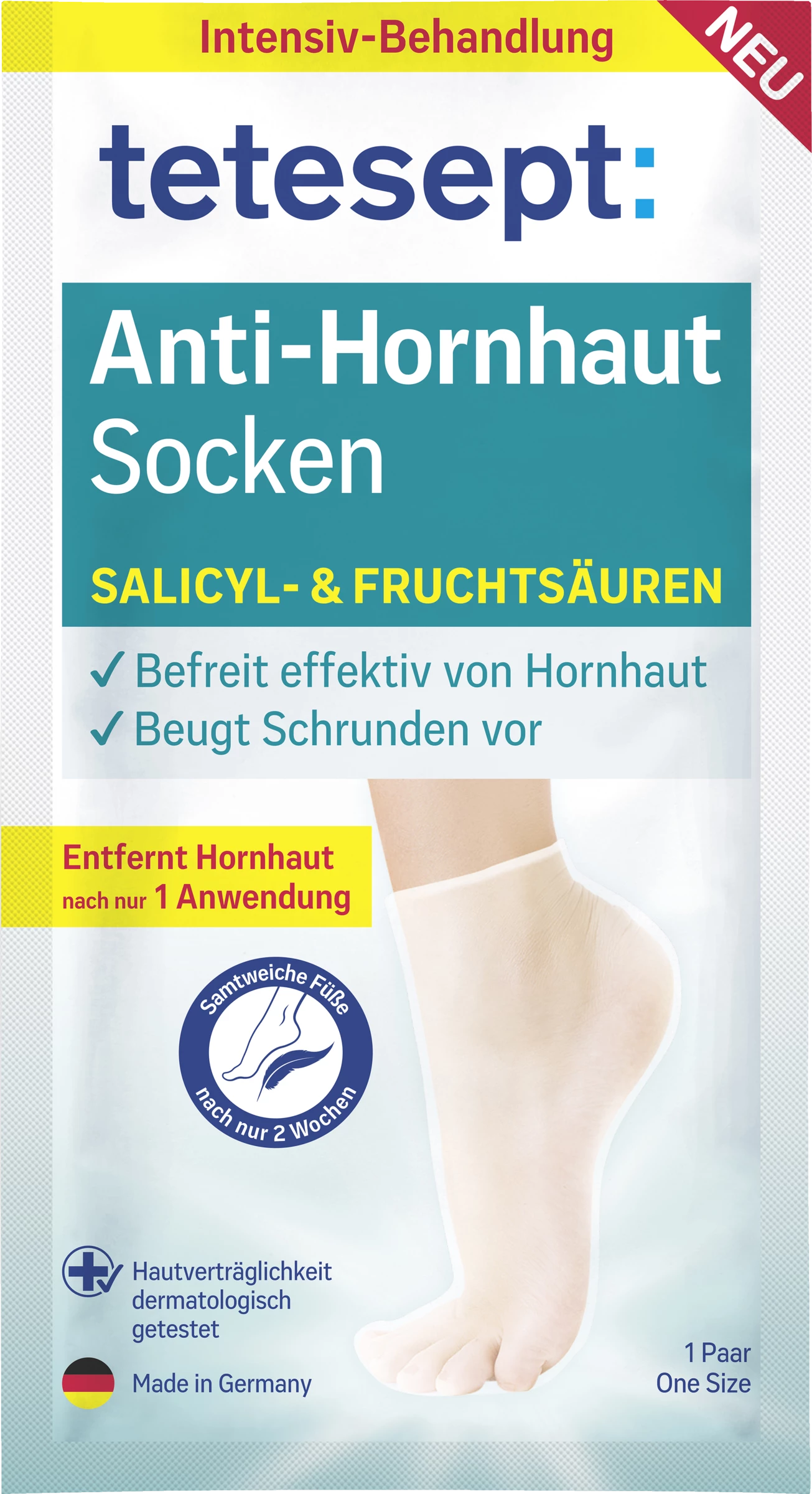 Tetesept Anti-Hornhaut Socken 1 Tetesept Anti-Hornhaut Socken