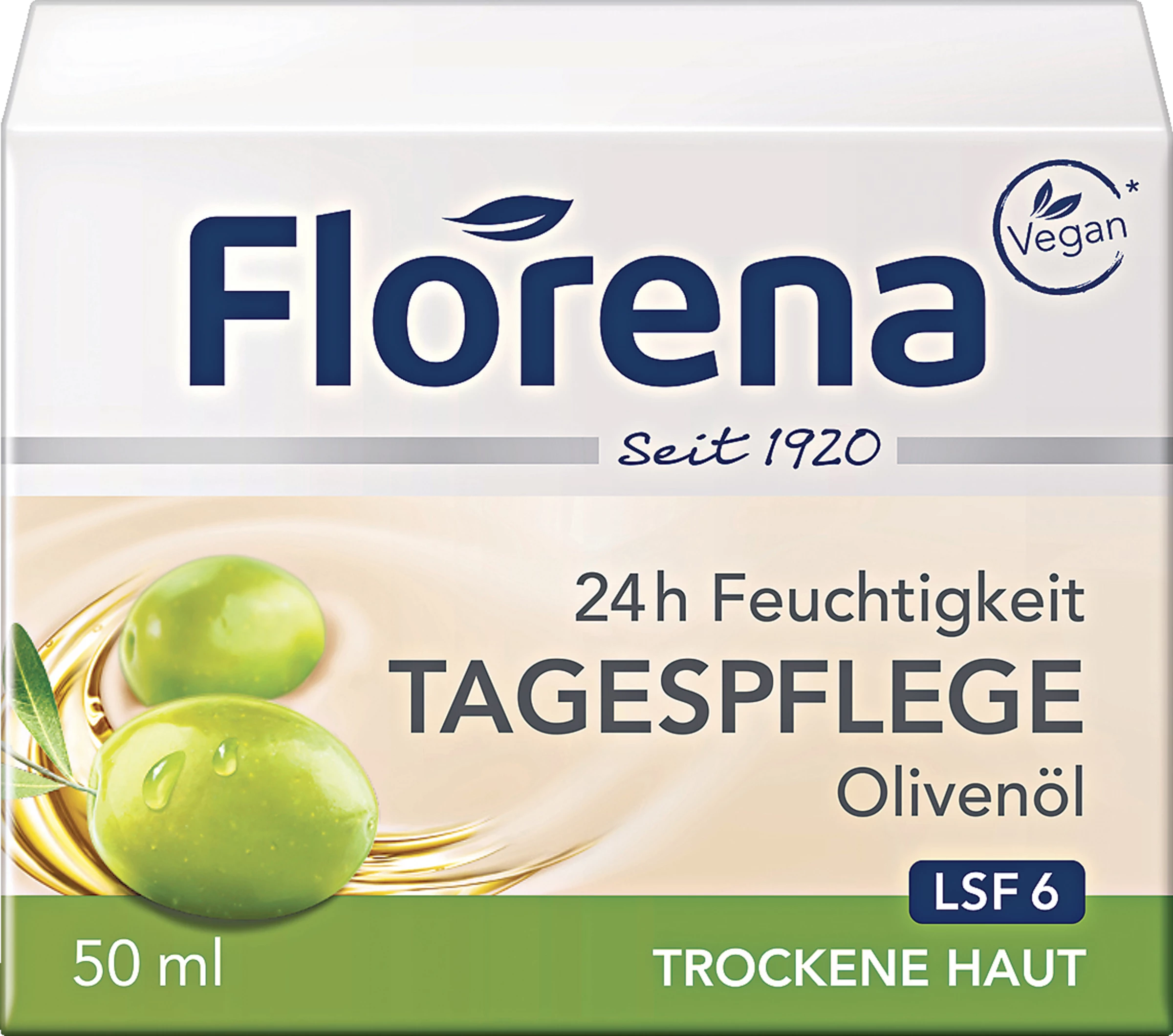 Florena 24h Feuchtigkeit Tagespflege Olivenöl 1 Florena 24h Feuchtigkeit Tagespflege Olivenöl