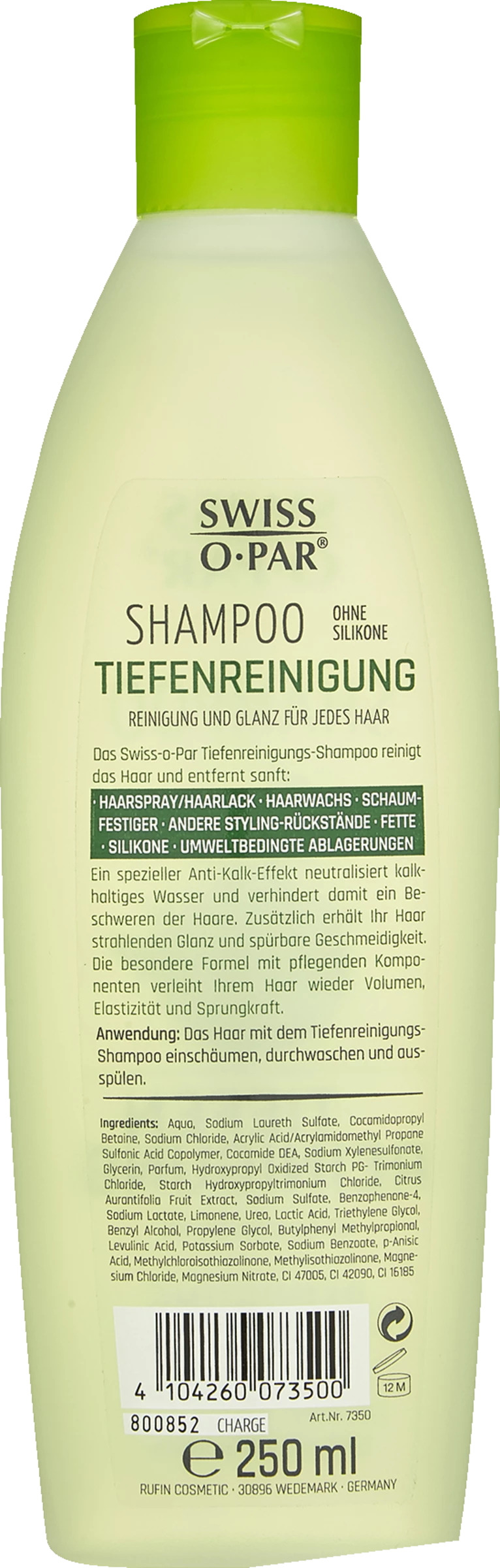 Swiss-o-Par Tiefenreinigung Shampoo 2 Swiss-o-Par Tiefenreinigung Shampoo – Bild 2