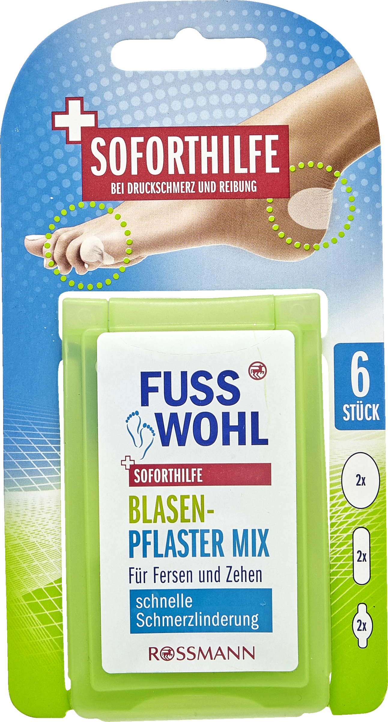 FUSSWOHL Blasenpflaster Mix Für Fersen & Zehen 1 FUSSWOHL Blasenpflaster Mix Für Fersen & Zehen