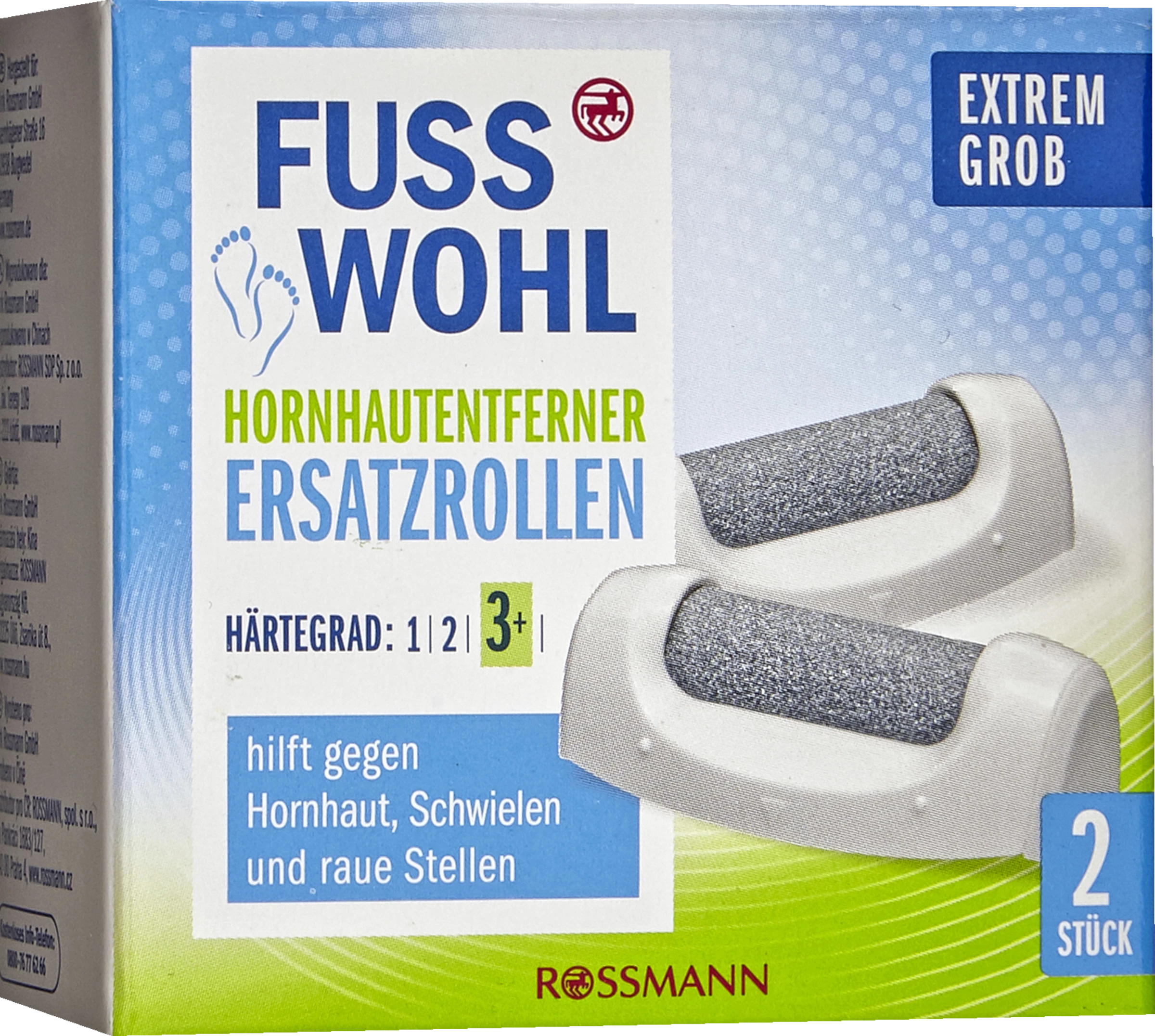 FUSSWOHL Hornhautentferner Ersatzrollen Extrem Grob 1 FUSSWOHL Hornhautentferner Ersatzrollen Extrem Grob