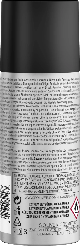 S.Oliver Men Deodorant & Bodyspray S. Oliver 2 S.Oliver Men Deodorant & Bodyspray S. Oliver – Bild 2