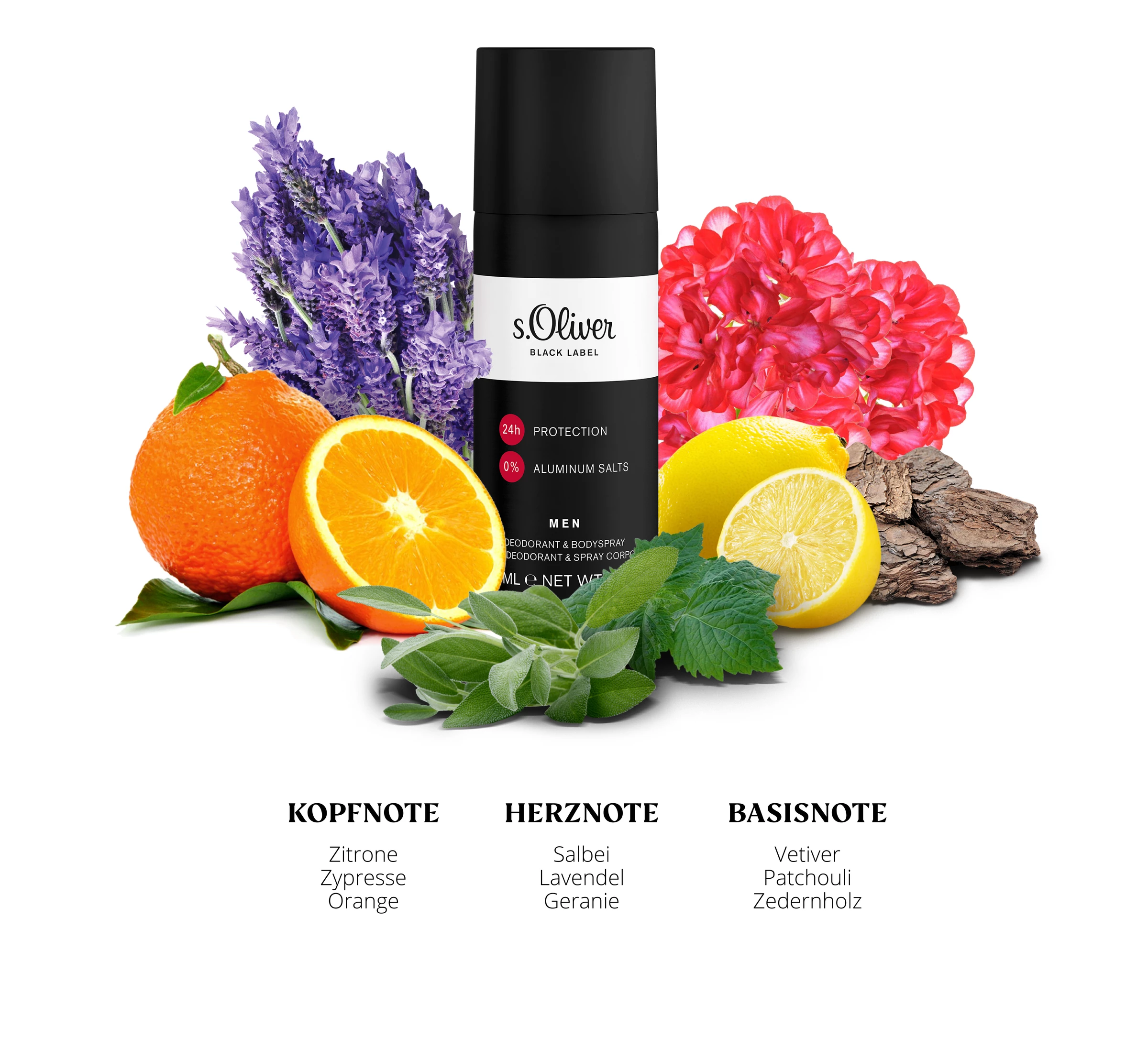 S.Oliver Men Deodorant & Bodyspray Black Label 3 S.Oliver Men Deodorant & Bodyspray Black Label – Bild 3