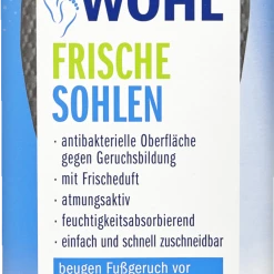 FUSSWOHL Frische Sohlen Schwarz 36-44