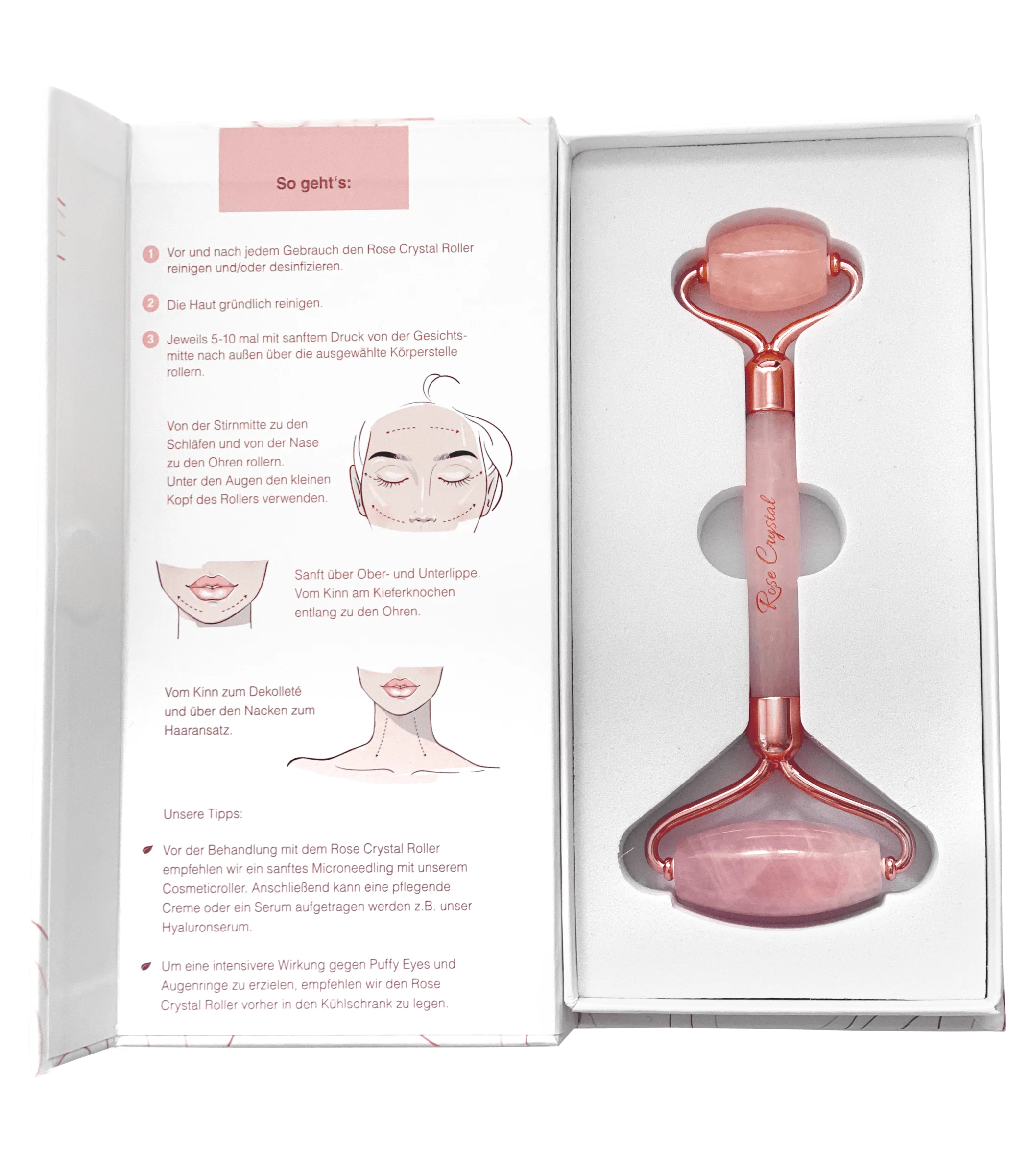 Cosmeticals Rose Crystal Roller 5 Cosmeticals Rose Crystal Roller – Bild 5