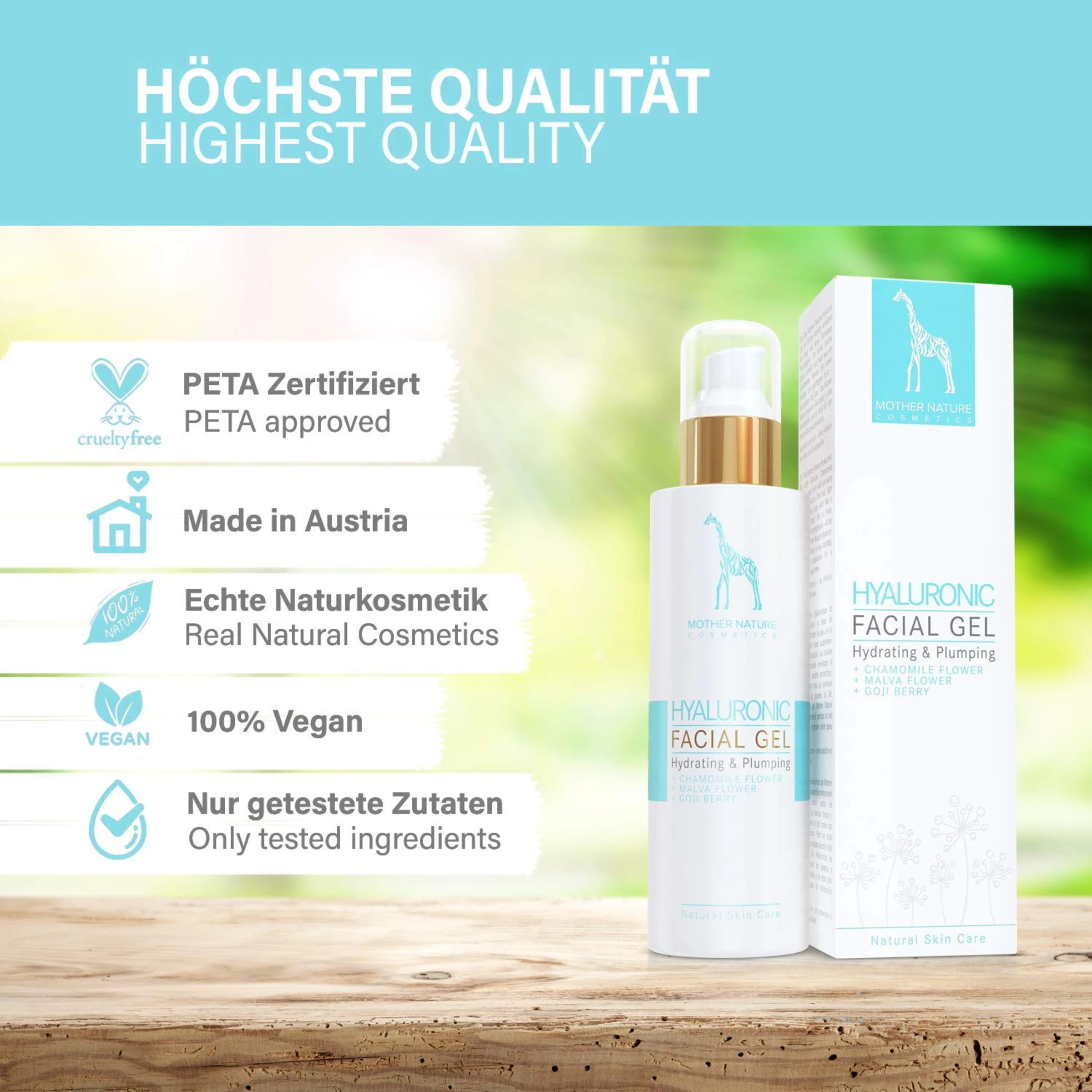 Mother Nature Hyaluronic Facial Gel 2 Mother Nature Hyaluronic Facial Gel – Bild 2