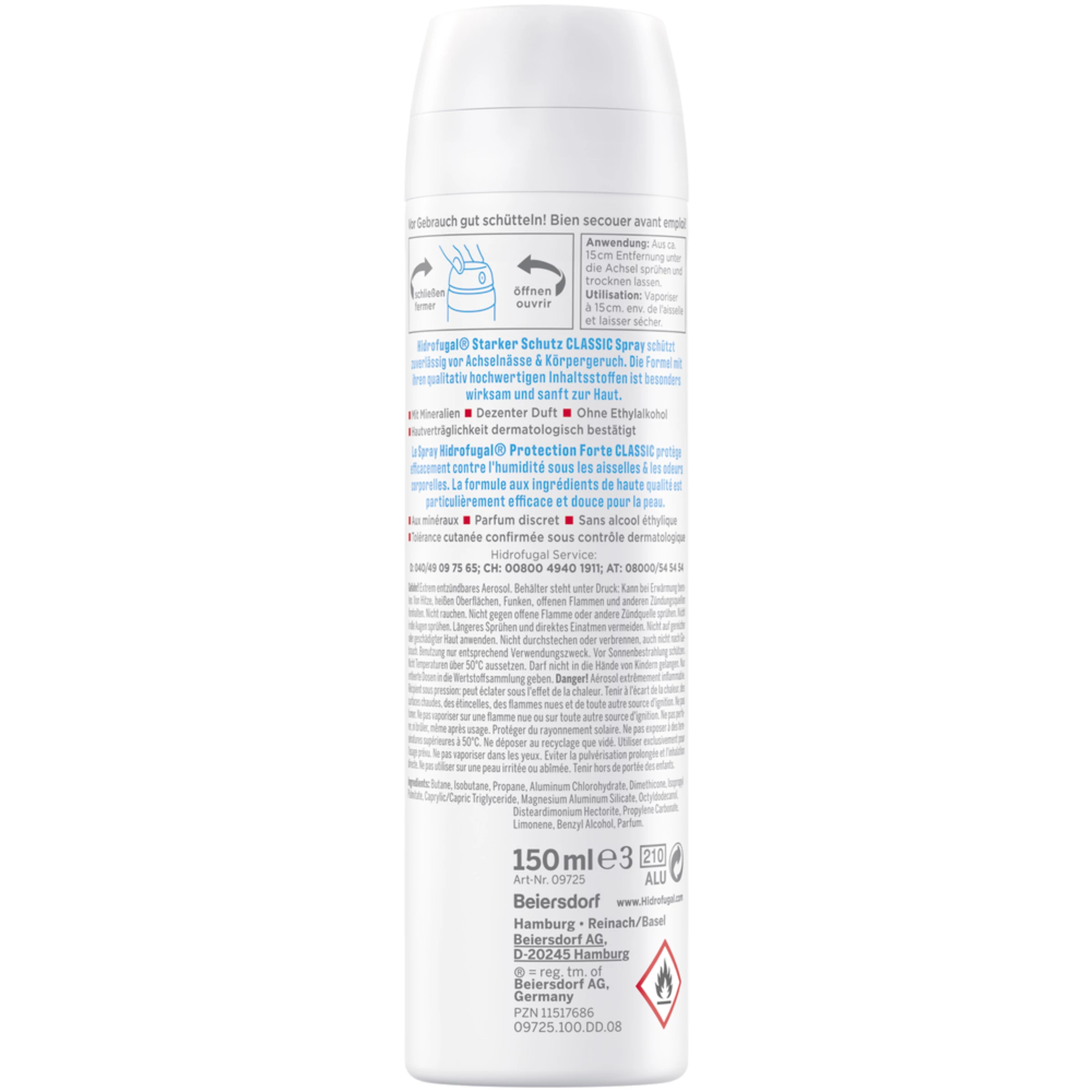 Hidrofugal Classic Anti-Transpirant Spray 2 Hidrofugal Classic Anti-Transpirant Spray – Bild 2