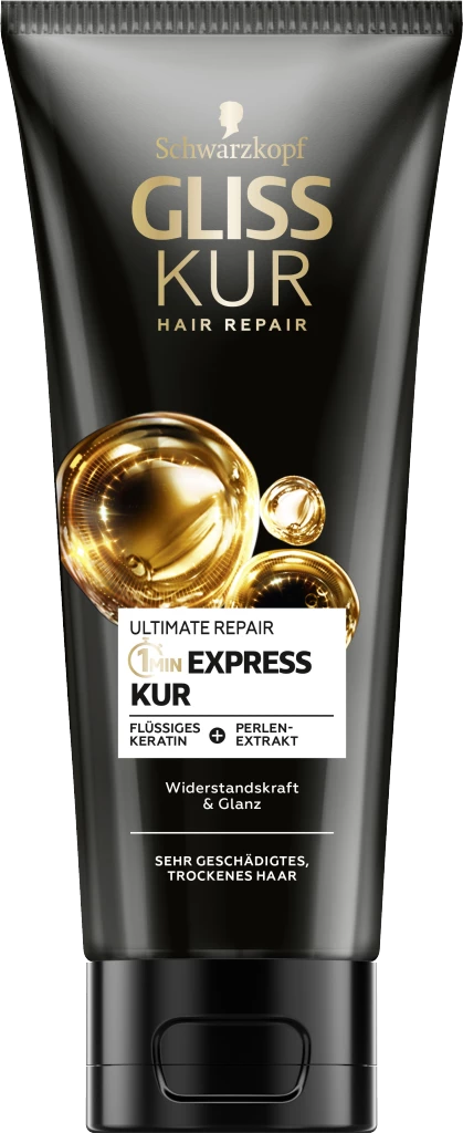 Schwarzkopf Gliss Kur Ultimate 1-Minute Express Kur 1 Schwarzkopf Gliss Kur Ultimate 1-Minute Express Kur