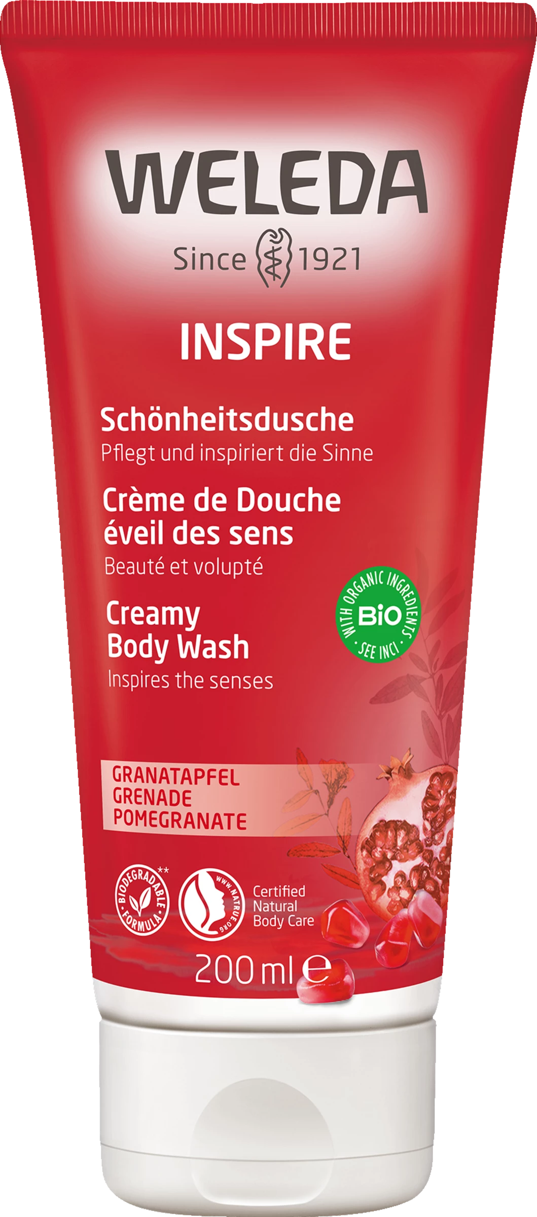 Weleda Inspire Schönheitsdusche Granatapfel 1 Weleda Inspire Schönheitsdusche Granatapfel