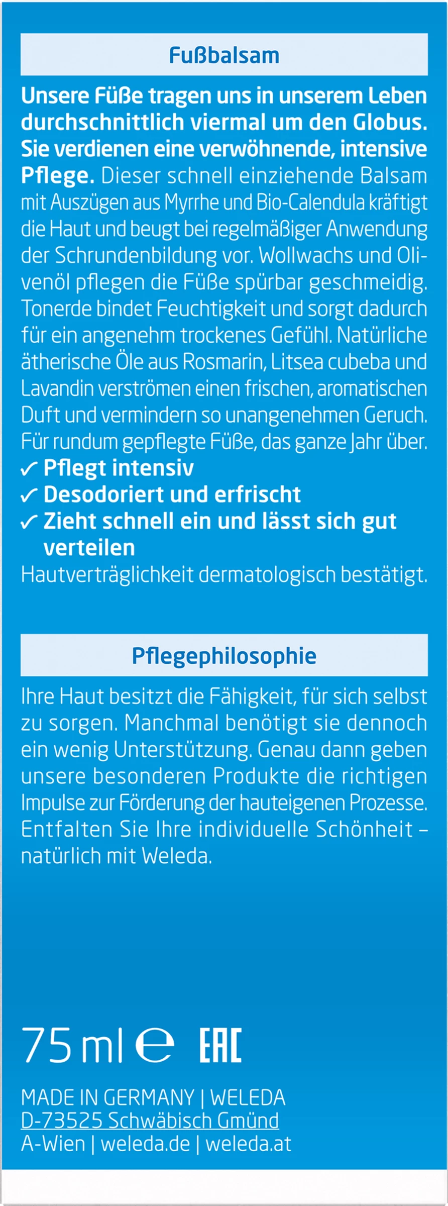 Weleda Fußbalsam 2 Weleda Fußbalsam – Bild 2