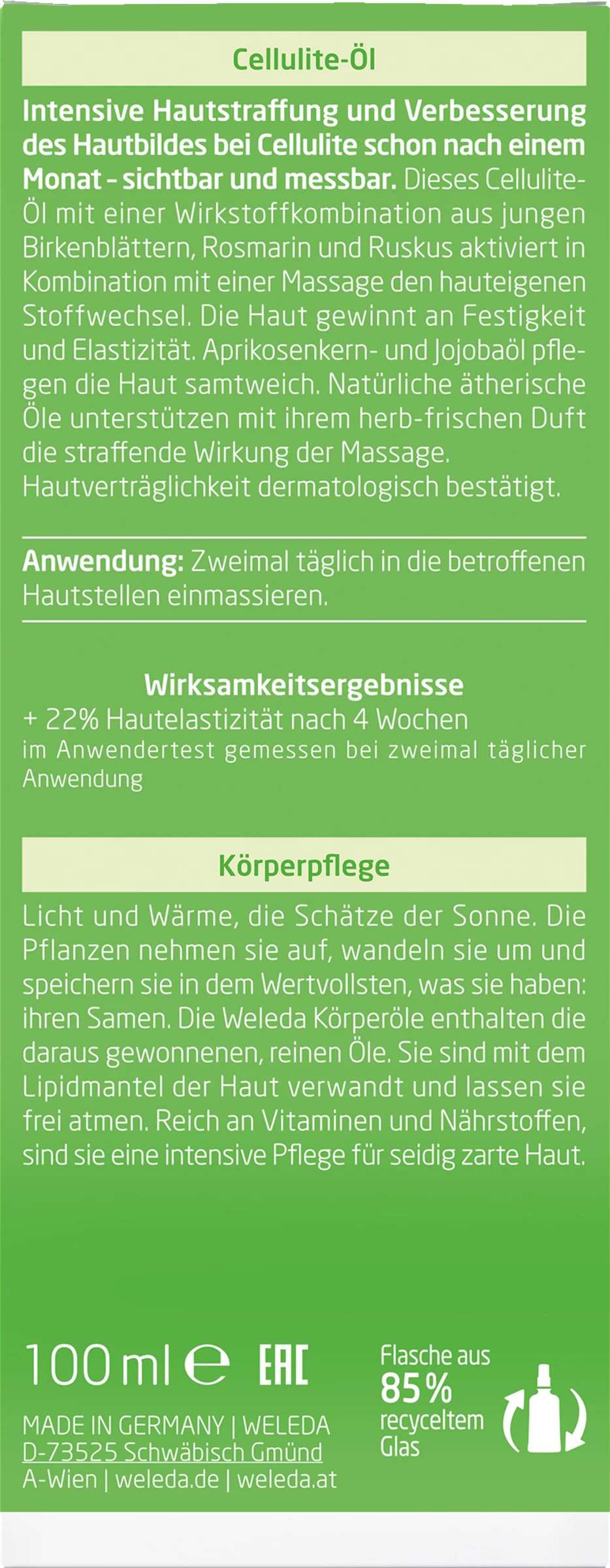 Weleda Birke Cellulite-Öl 2 Weleda Birke Cellulite-Öl – Bild 2
