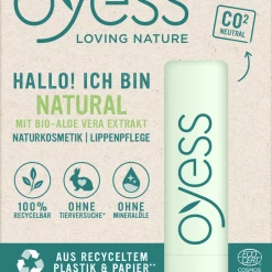 OYESS Hallo! Ich Bin Natural Lippenbalsam Mit BIO-Aloe Vera