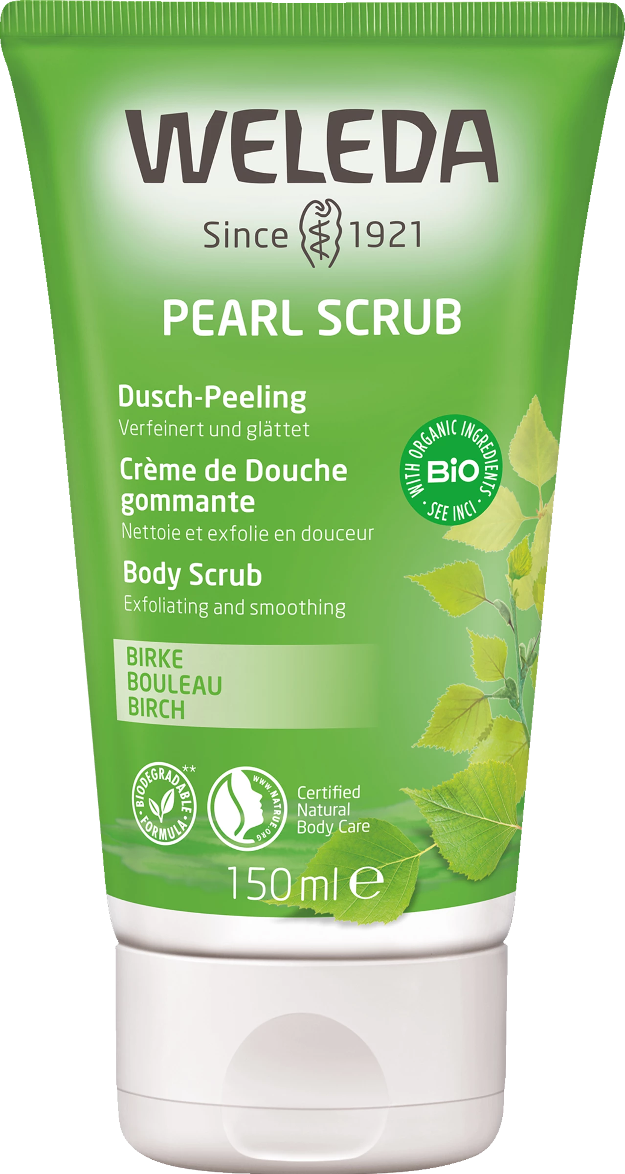 Weleda Pearl Scrub Dusch-Peeling Birke 1 Weleda Pearl Scrub Dusch-Peeling Birke