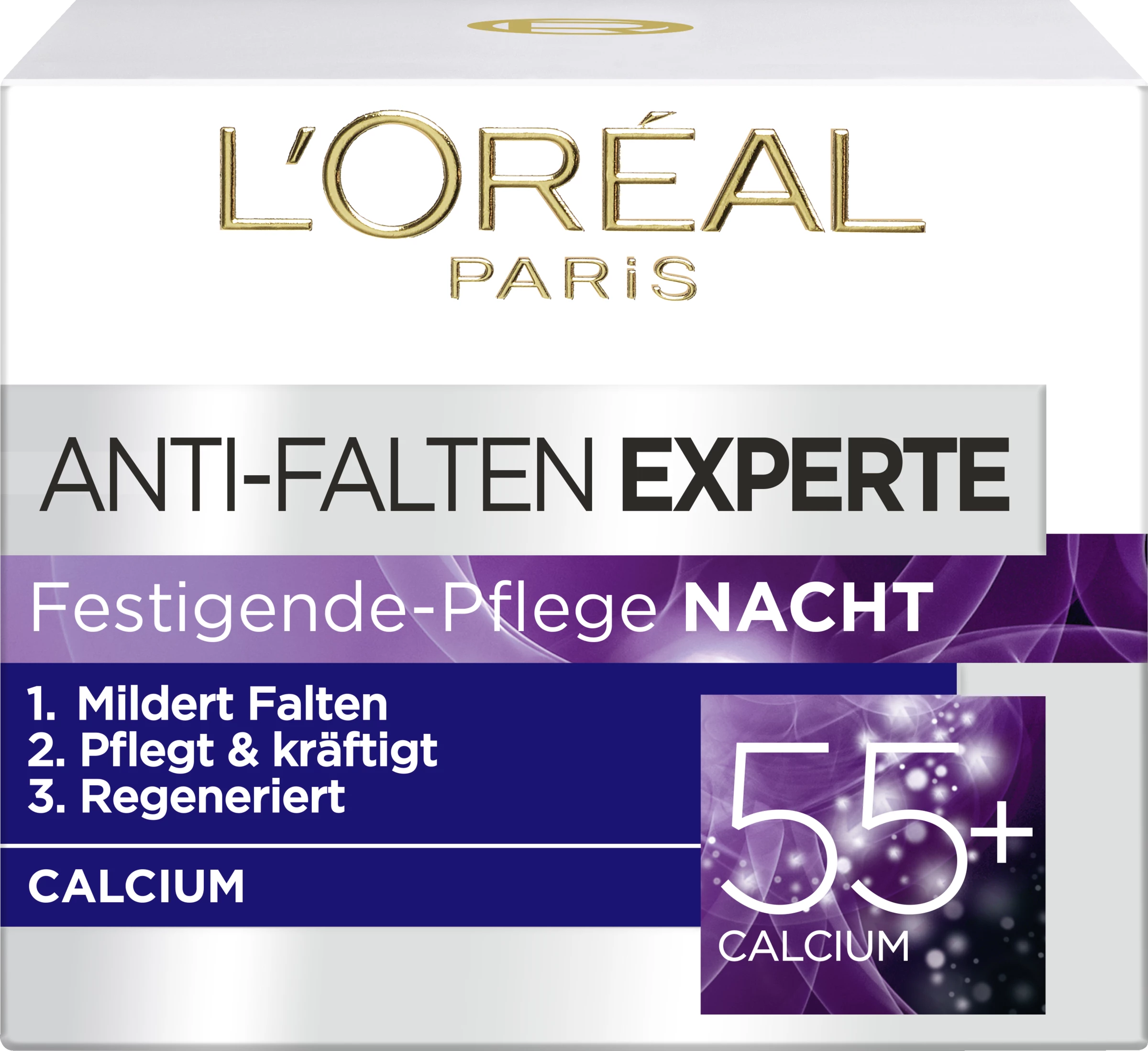 L’Oréal Paris 55+ Feuchtigkeitspflege Nacht 1 L’Oréal Paris 55+ Feuchtigkeitspflege Nacht