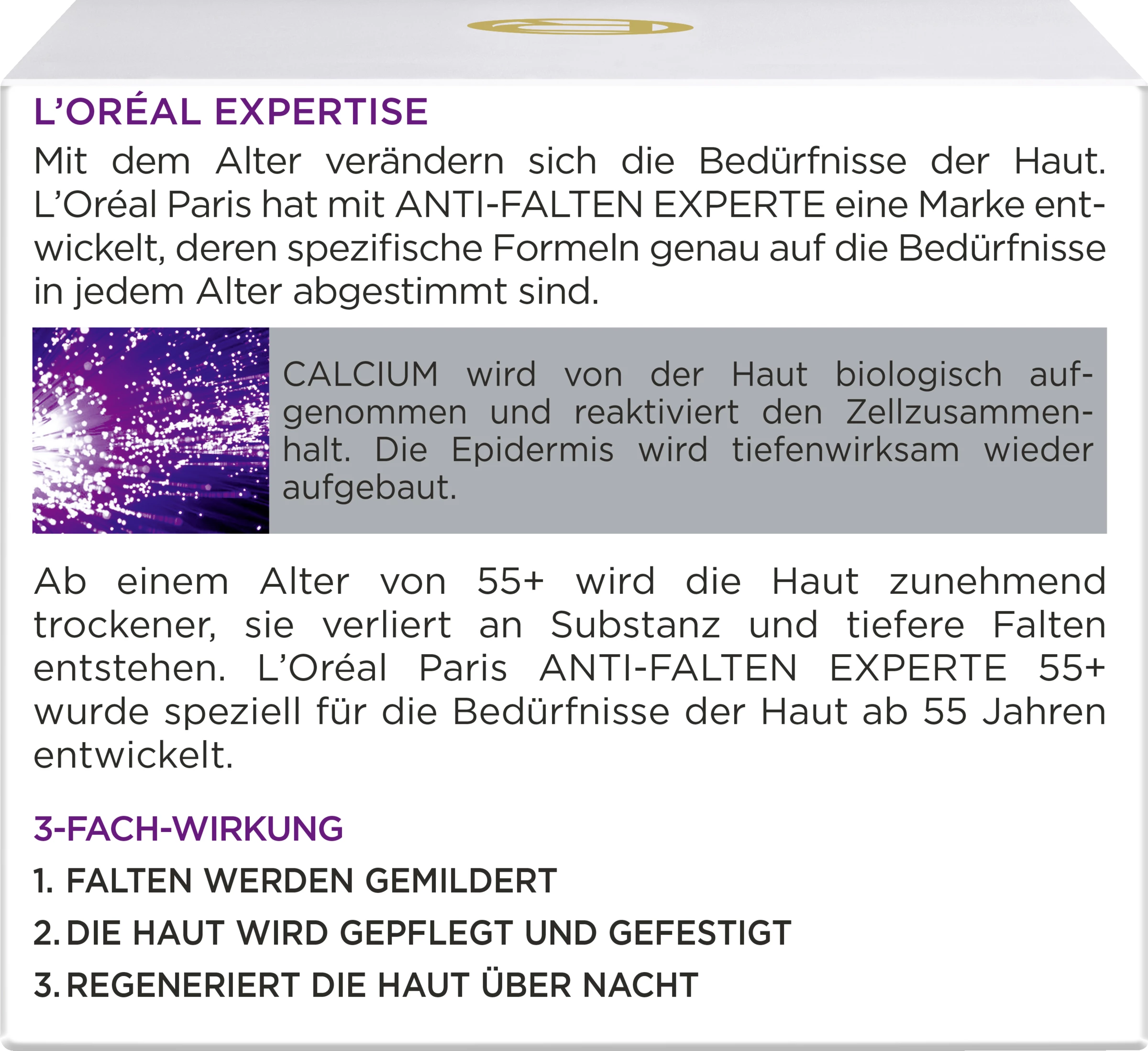 L’Oréal Paris 55+ Feuchtigkeitspflege Nacht 4 L’Oréal Paris 55+ Feuchtigkeitspflege Nacht – Bild 4