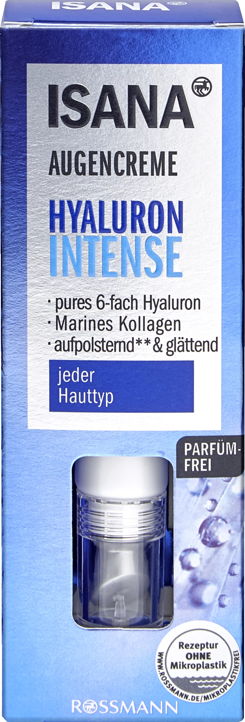 ISANA Augencreme Hyaluron Intense 1 ISANA Augencreme Hyaluron Intense
