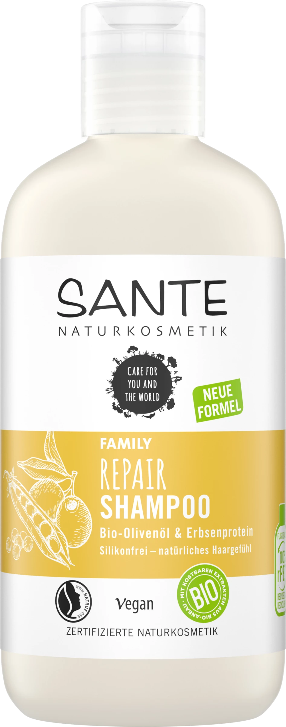 Sante FAMILY Repair Shampoo Bio-Olivenöl & Erbsenprotein 1 Sante FAMILY Repair Shampoo Bio-Olivenöl & Erbsenprotein