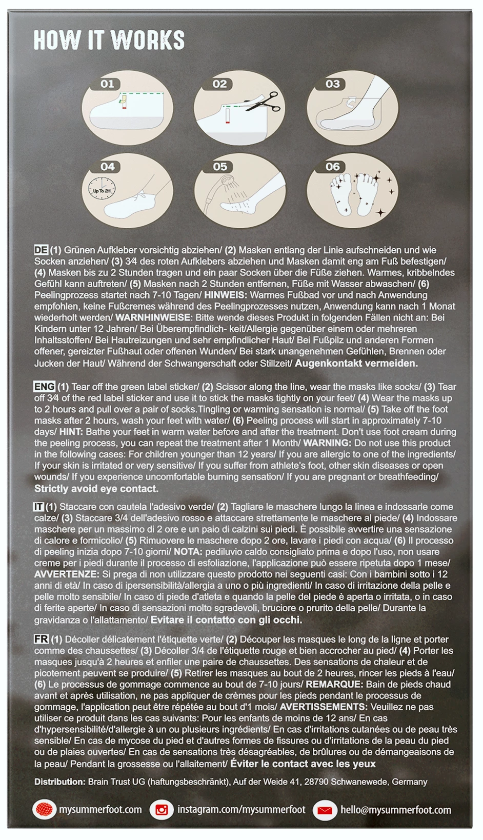 Summer Foot Fußmaske Für Männer 2 Summer Foot Fußmaske Für Männer – Bild 2
