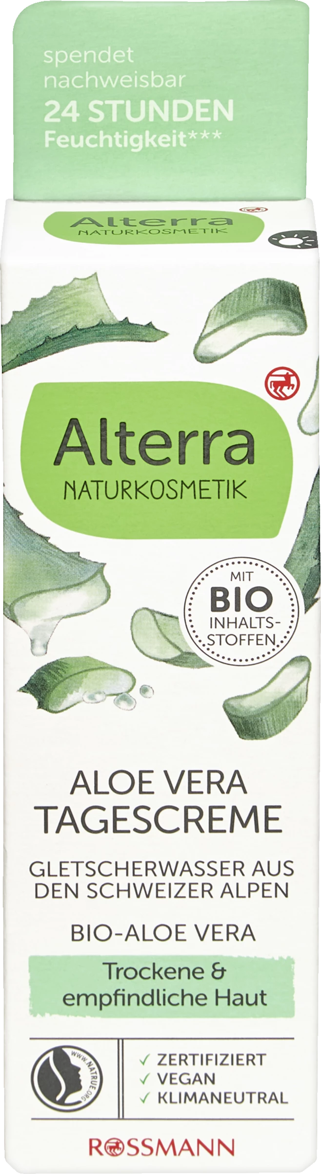 Alterra NATURKOSMETIK Tagescreme Bio-Aloe Vera & Gletscherwasser 1 Alterra NATURKOSMETIK Tagescreme Bio-Aloe Vera & Gletscherwasser