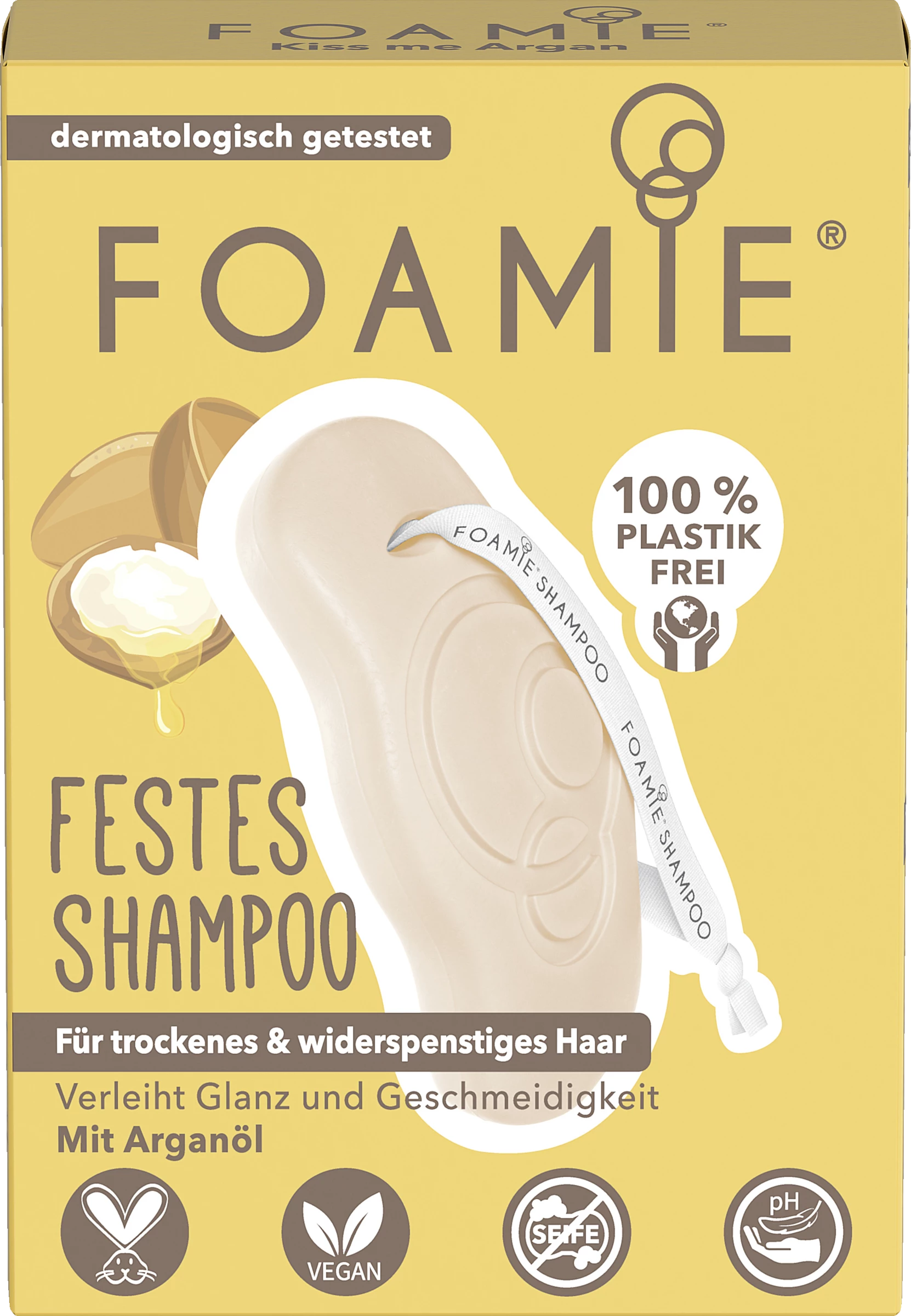 Foamie Festes Shampoo Für Trockenes Und Widerspenstiges Haar 1 Foamie Festes Shampoo Für Trockenes Und Widerspenstiges Haar