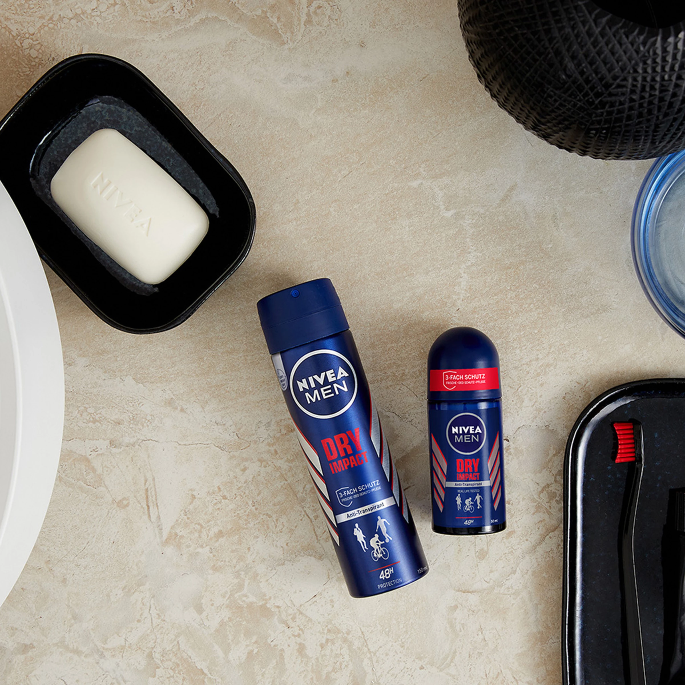 NIVEA MEN Anti-Transpirant Roll-on Dry Impact 3 NIVEA MEN Anti-Transpirant Roll-on Dry Impact – Bild 3