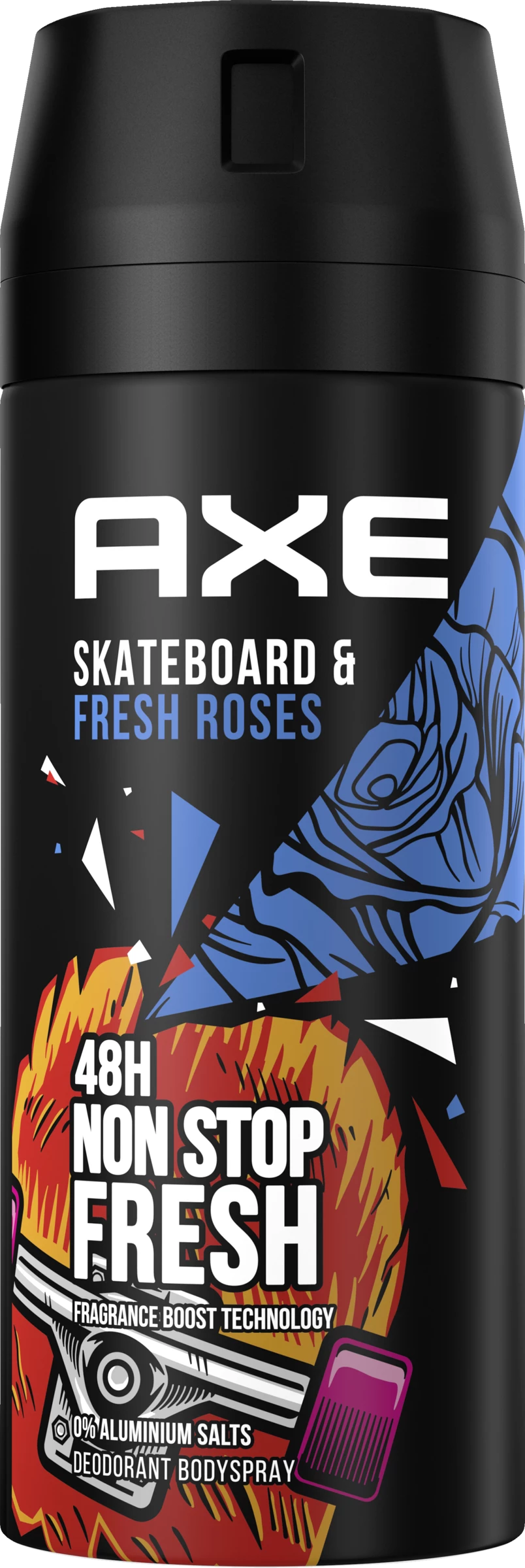 Axe Deo & Body Spray Skateboard & Fresh Roses 1 Axe Deo & Body Spray Skateboard & Fresh Roses