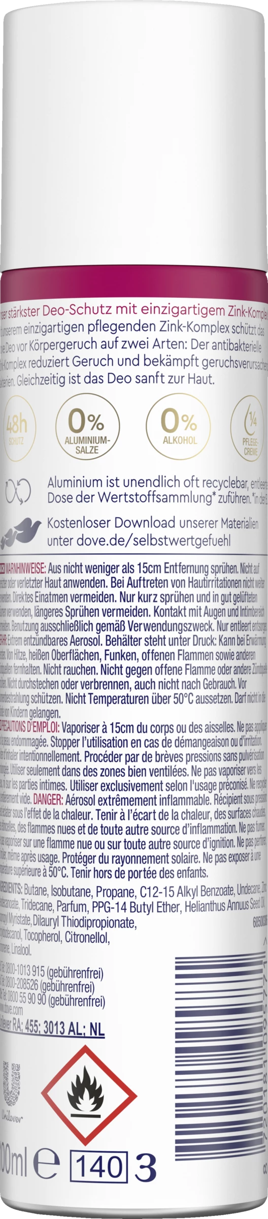 DOVE Deo Spray Rosenduft 2 DOVE Deo Spray Rosenduft – Bild 2