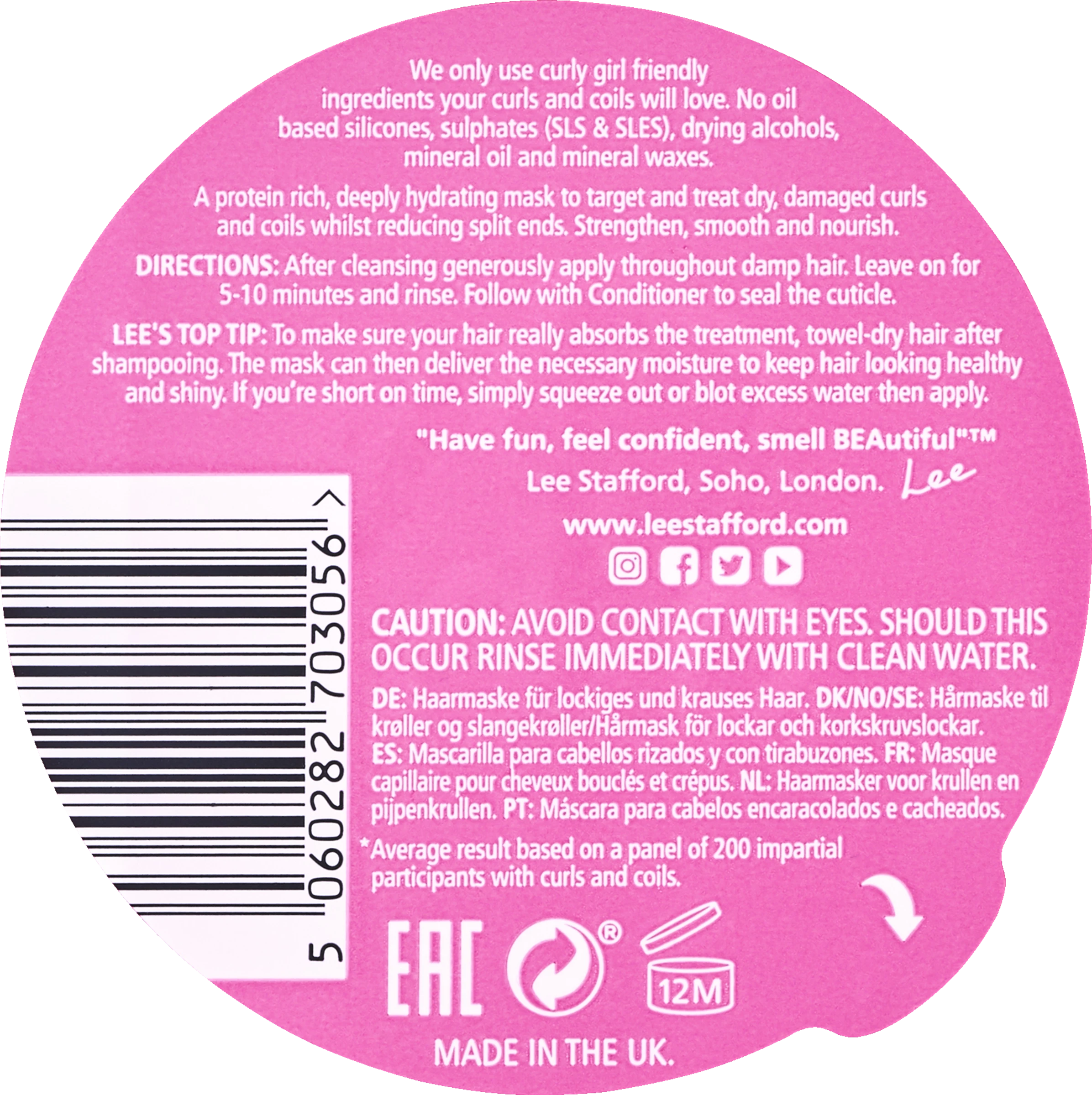 Lee Stafford For The Love Of Curls Maske Für Locken 2 Lee Stafford For The Love Of Curls Maske Für Locken – Bild 2