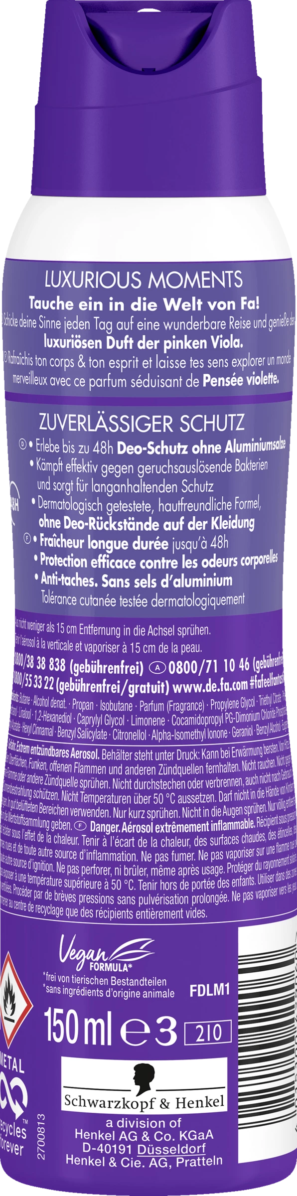 FA Deodorant Spray Luxurious Moments 2 FA Deodorant Spray Luxurious Moments – Bild 2