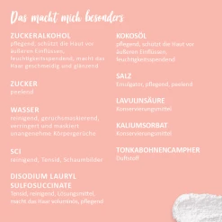 Puremetics 3in1 Dusch-Fluff Mandelmilch Mit Zuckerpeeling 7 Puremetics 3in1 Dusch-Fluff Mandelmilch Mit Zuckerpeeling -Compeed Geschäft MAM 7371989 SHOP IMAGE 1.4