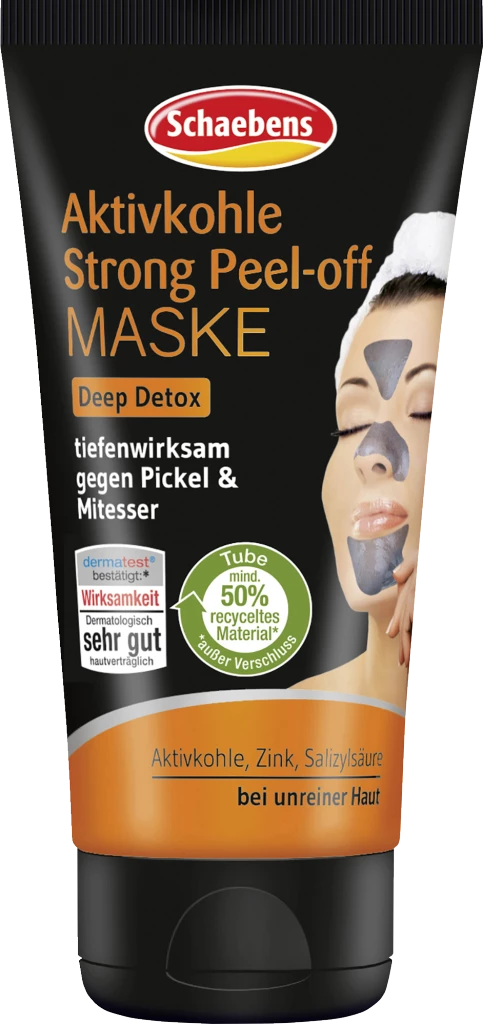 Schaebens Aktivkohle Strong Peel-Off Maske 1 Schaebens Aktivkohle Strong Peel-Off Maske