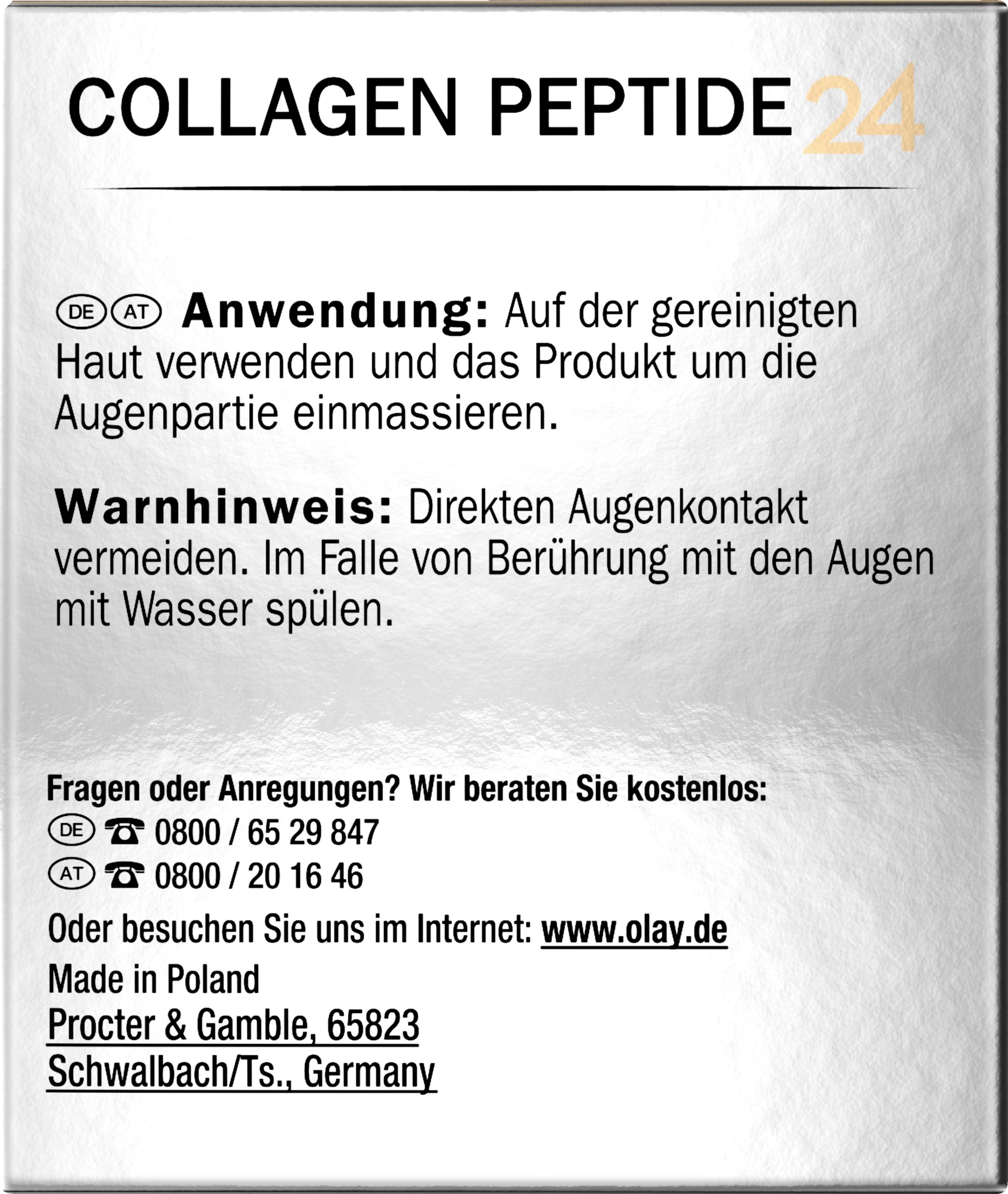 Olay Collagen Peptide24 Augencreme 3 Olay Collagen Peptide24 Augencreme – Bild 3