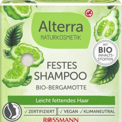 Alterra NATURKOSMETIK Festes Shampoo Bio-Bergamotte & Bio-Olive
